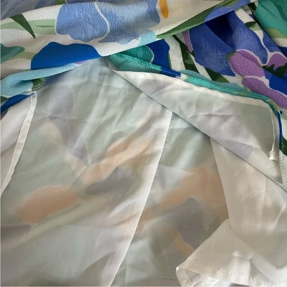 Maggy London Malina Floral Wrap Midi Dress - Size 2 - NWOT - Picture 6 of 7